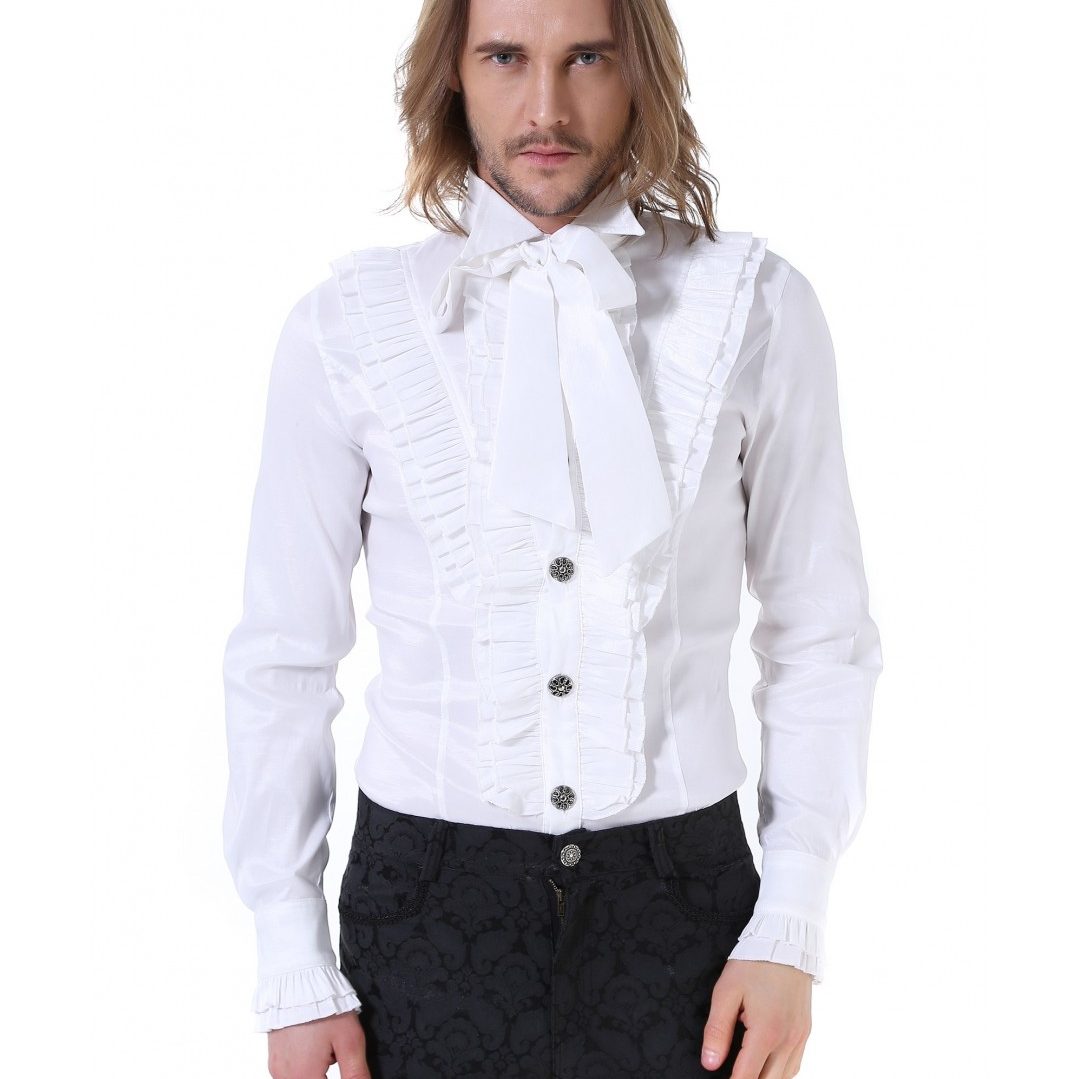 Rüschenhemd "Victorian Style", creme