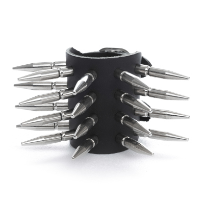 Lederarmband Langnieten (44 mm), 4 reihig