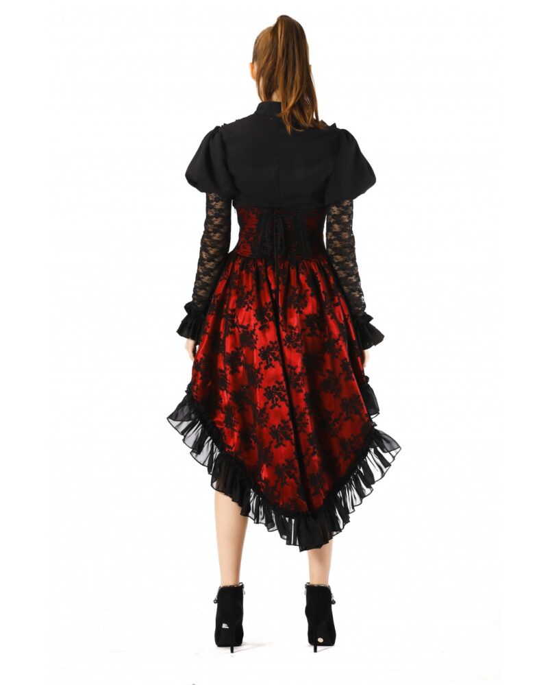 Miederrock "Gothic Queen", rot – Bild 4