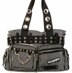 Handtasche "Handcuffs", black/white