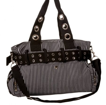 Handtasche "Handcuffs", black/white – Bild 2