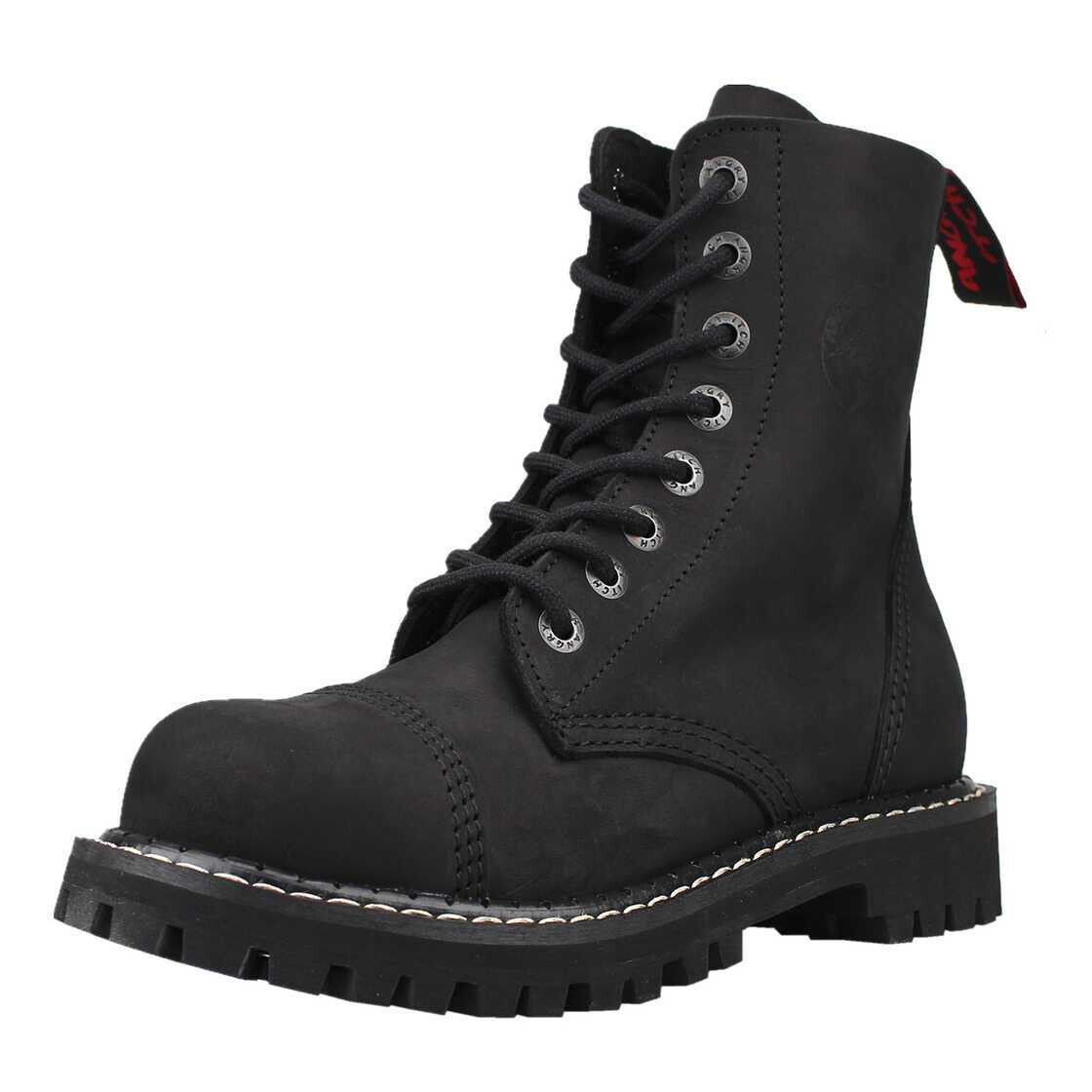 8-Loch Ranger Boot von Angry Itch, velour black
