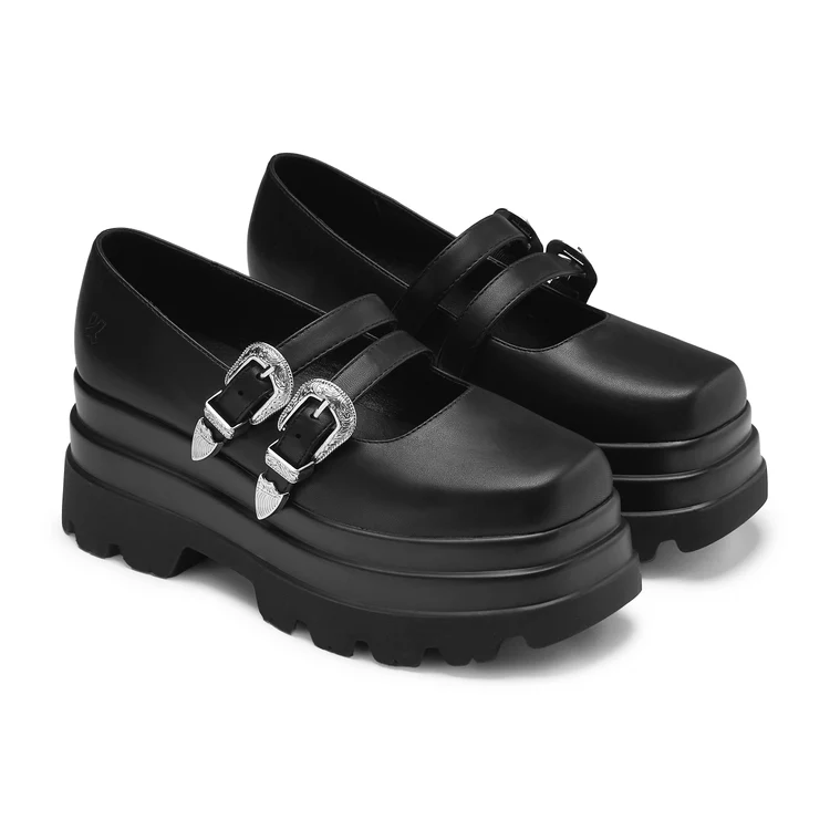 Damona Trident Ornate Buckle Mary Janes – Bild 2