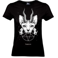 Girlie T-Shirt "Evil Cat"