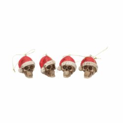 Skull Weihnachtsbaum-Schmuck, 12er Set