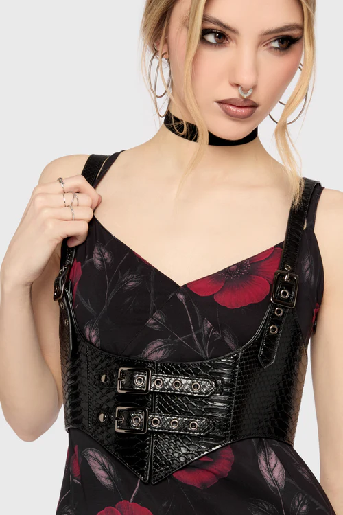 Venomous Rose Underbust Harness von Killstar – Bild 3