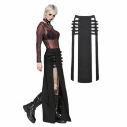 Punk Metal Long Skirt