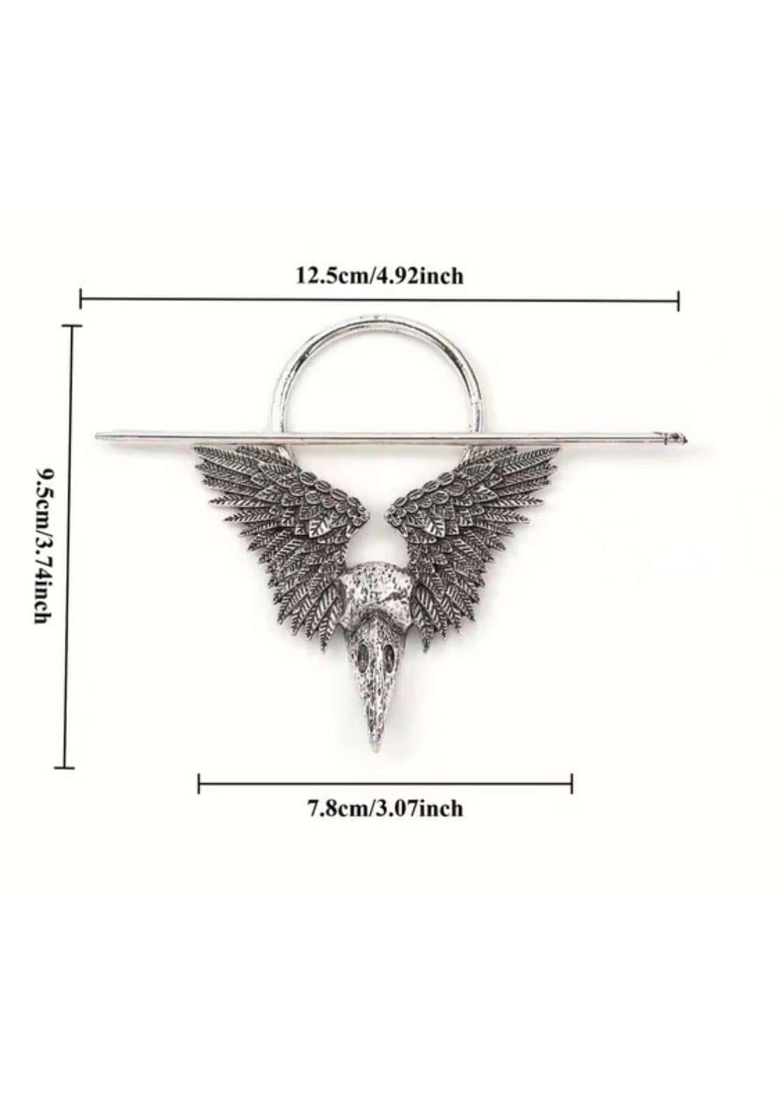 Haarschmuck "Crow Skull" – Bild 2