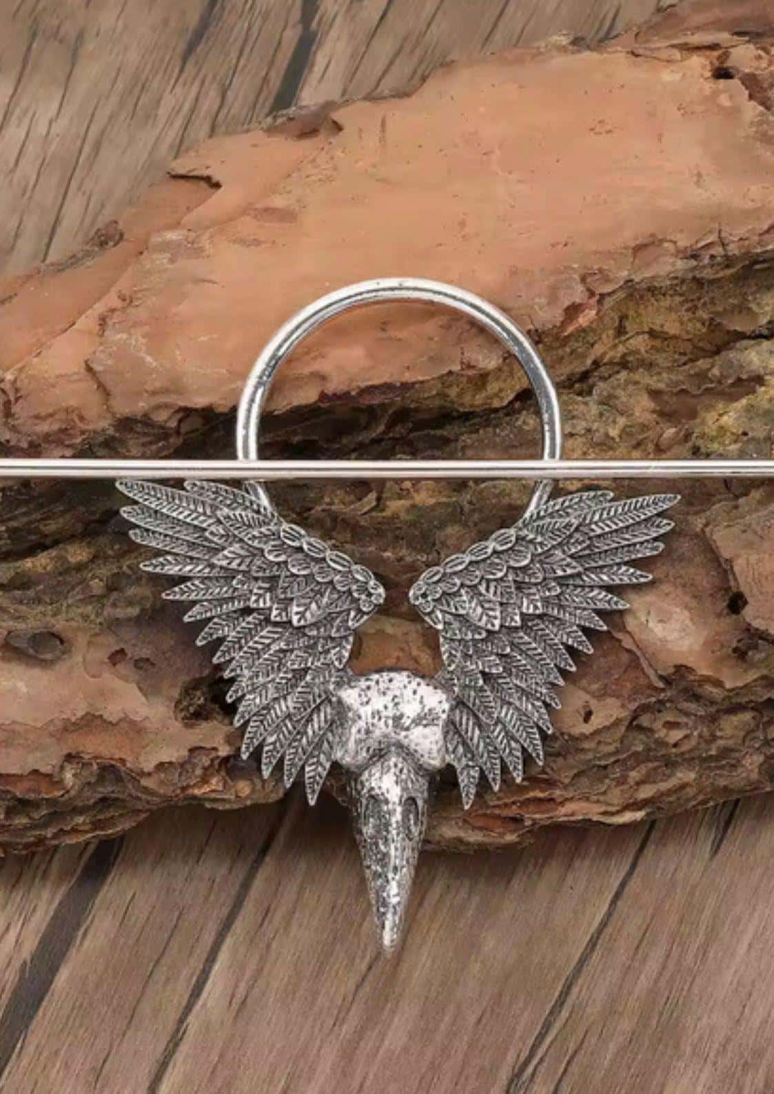 Haarschmuck "Crow Skull" – Bild 3