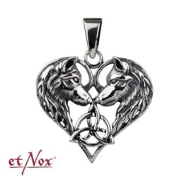Edelstahl-Anhänger "Wolfsherz"