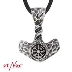 Edelstahl-Anhänger Thors Hammer "Runen"