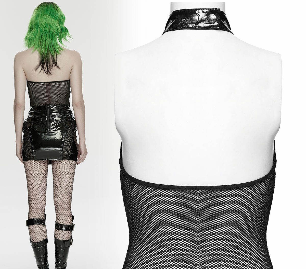 Mistress Mayhem Netz-Top – Bild 2