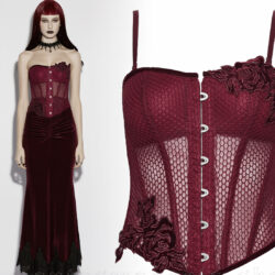 Amuria Corsagen-Top, rot