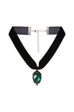 Green Velvet Choker