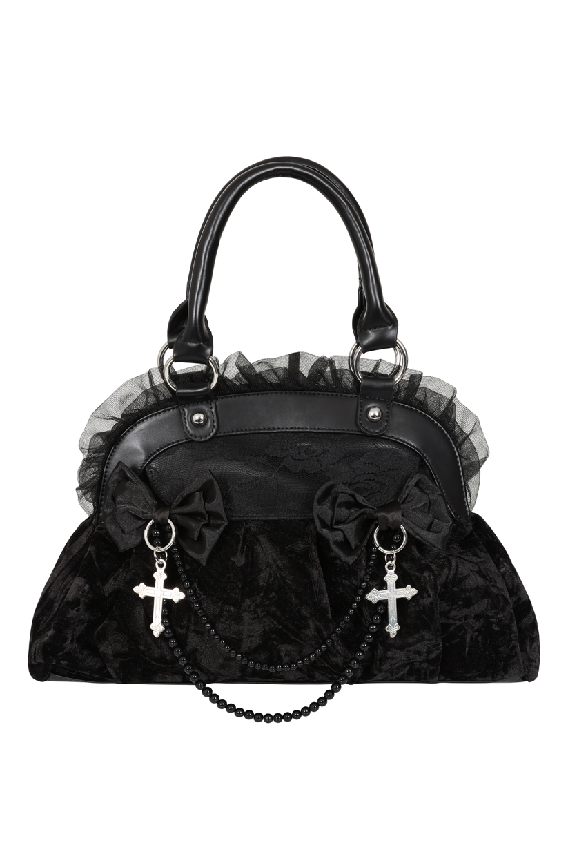 Handtasche "Sanctum Velvet", black